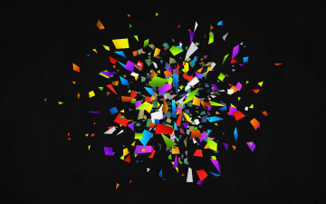 Картинка векторная+графика -графика+ graphics куски осколки цвета взрыв
