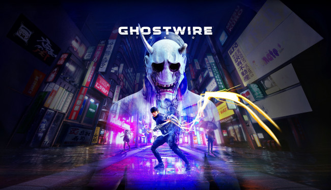 Обои картинки фото ghostwire,  tokyo, видео игры, ghost, wire, tokyo, pc-games, playstation-5, 2022