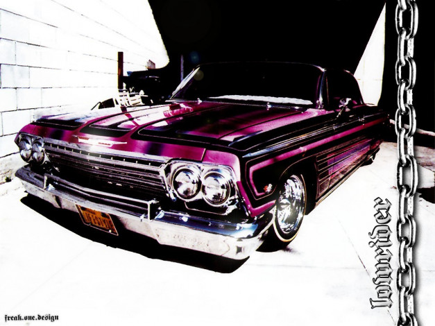 Обои картинки фото chevrolet, impala, lowrider, автомобили