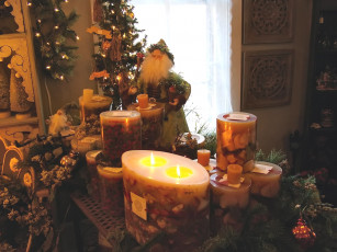 обоя candle, light, праздничные, новогодние, свечи
