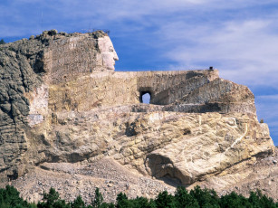 обоя crazy, horse, memorial, black, hills, south, dakota, города