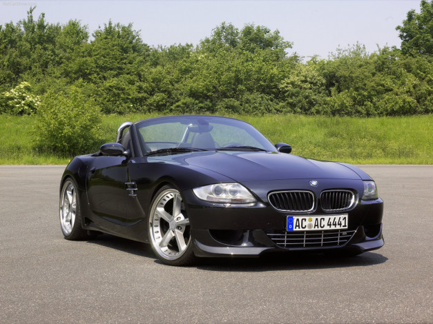 Обои картинки фото ac, schnitzer, acs4, z4, roadster, 2007, автомобили, bmw