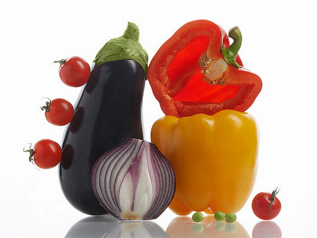 Обои картинки фото malka, ***, еда, натюрморт, помидоры, томаты, перец