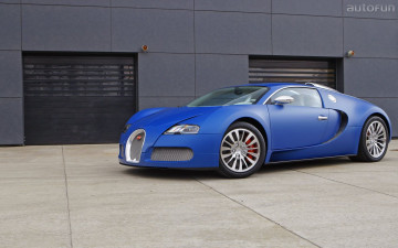 Картинка bugatti veyron bleu centenaire автомобили