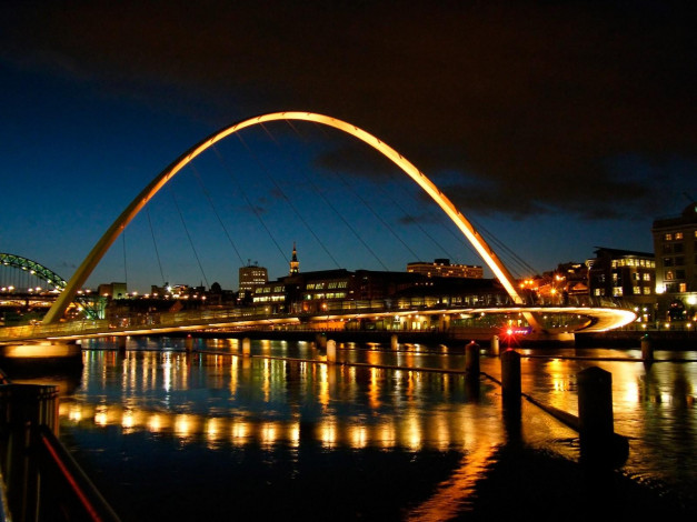 Обои картинки фото millennium, bridge, london, england, города, лондон, великобритания