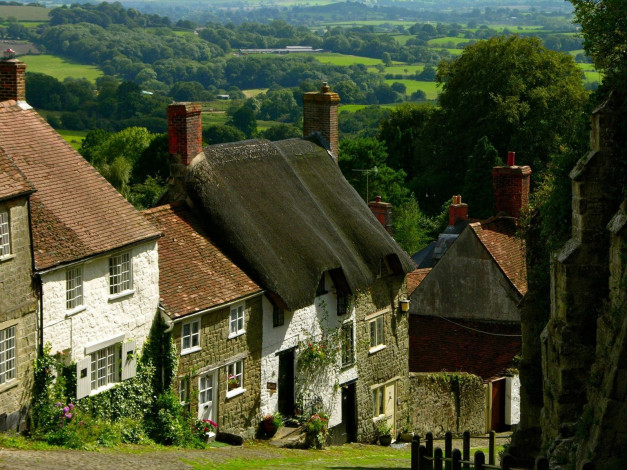 Обои картинки фото shaftesbury, england, города, улицы, площади, набережные