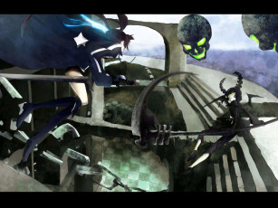 Картинка аниме black rock shooter