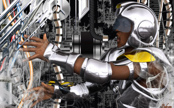 Картинка 3д графика fantasy фантазия робот
