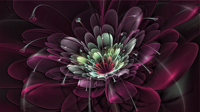 Обои картинки фото 3д, графика, flowers, цветы, фон, цвета, узор