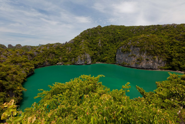 Обои картинки фото таиланд, ko, samui, emerald, lake, природа, реки, озера, озеро, лес