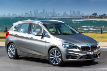 Картинка автомобили bmw 225i серый 2014г f45 au-spec line luxury tourer active