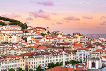 обоя города, лиссабон , португалия, панорама