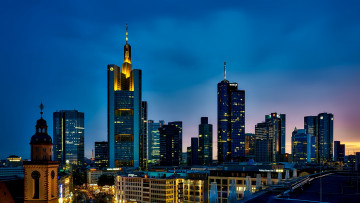 Картинка города франкфурт-на-майне+ германия дома город