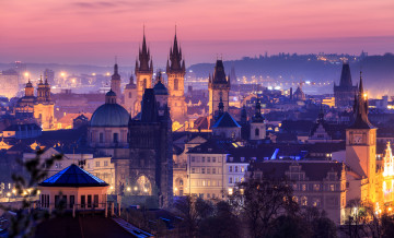 Картинка города прага+ Чехия дома город