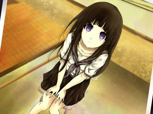 Обои картинки фото аниме, hyouka, chitanda, eru