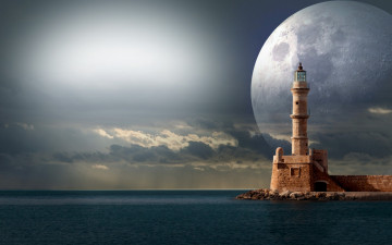 Картинка природа маяки побережье маяк небо планета