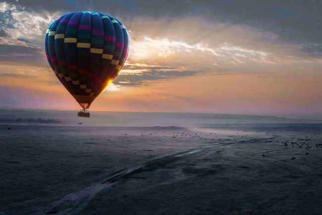 Обои картинки фото авиация, воздушные шары, шар, полет