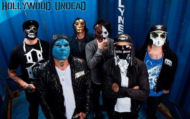 Обои картинки фото hollywood undead, музыка, группа