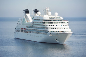 Картинка корабли лайнеры море роскошный mv seabourn quest круизный лайнер cruise line