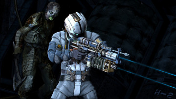 Картинка dead space видео игры космонавт скафандр оружие зомби