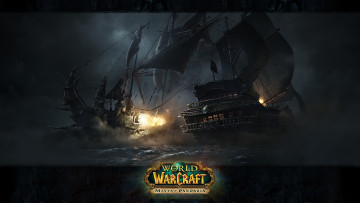 Картинка world of warcraft mists pandaria видео игры корабли сражение