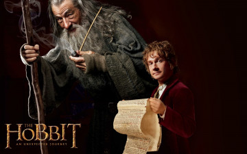 Картинка the hobbit an unexpected journey кино фильмы старик юноша хоббит нежданное путешествие