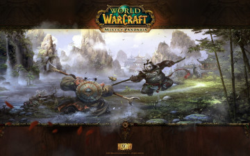 Картинка world of warcraft mists pandaria видео игры панды-воины