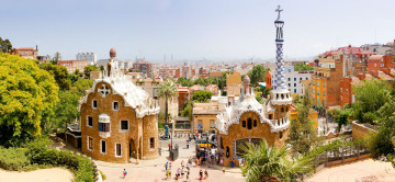Картинка города барселона+ испания вид сверху панорама