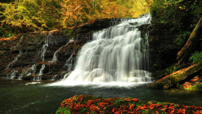 Обои картинки фото природа, водопады, камни, поток