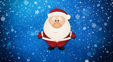 Картинка праздничные векторная+графика+ новый+год снег клаус борода минимализм дед санта-клаус санта костюм снежинки дедушка фон новый год рождество - праздник