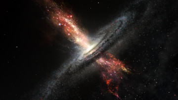 Картинка космос черные+дыры астрономия взрыв черная дыра
