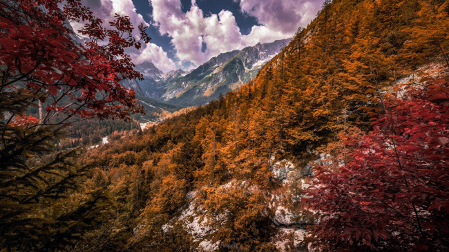 Обои картинки фото julian alps, slovenia, природа, горы, julian, alps