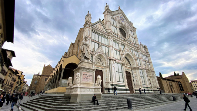 Обои картинки фото basilica of santa croce, города, флоренция , италия, basilica, of, santa, croce