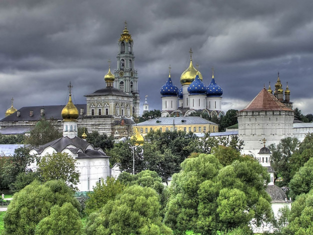 Обои картинки фото vvkot, троице, сергиева, лавра, города, православные, церкви, монастыри