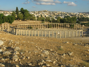 Картинка jerash jordan города исторические архитектурные памятники