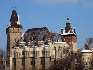 Картинка vajdahunyad castle budapest hungary города будапешт венгрия