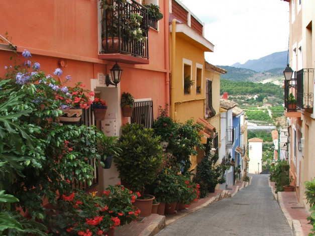 Обои картинки фото polop, spain, города, улицы, площади, набережные