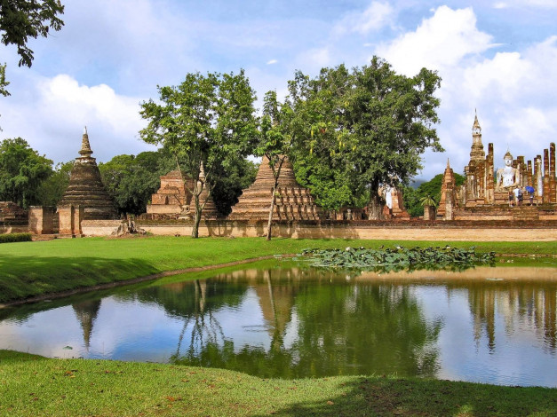 Обои картинки фото sukhothai, thailand, города, исторические, архитектурные, памятники