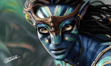 Картинка фэнтези существа neytiri avatar