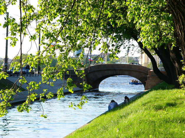 Обои картинки фото лебяжья, канавка, города, санкт, петербург, петергоф, россия, летний, сад