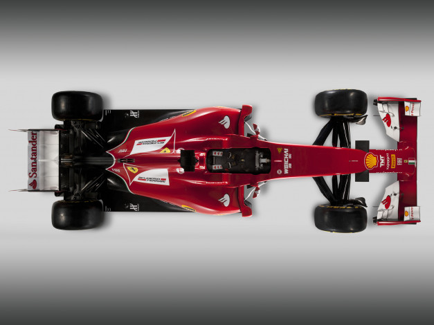 Обои картинки фото автомобили, formula 1, красный, 2014, f14, t, ferrari