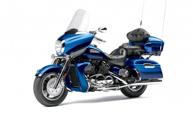 Обои картинки фото мотоциклы, yamaha, синий, royal, star, venture-s, 2011