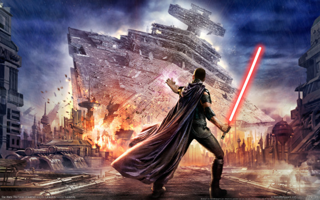 Обои картинки фото star wars,  the force unleashed, видео игры, меч