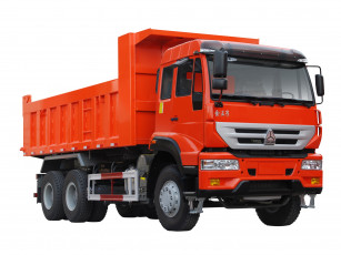 Картинка автомобили грузовики truck 2013г dump 6x4 prince gold cnhtc