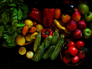 обоя еда, овощи, снедь, помидоры, томаты, перец