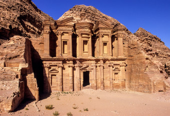 обоя petra monastery,  jordan, города, - исторические,  архитектурные памятники, простор