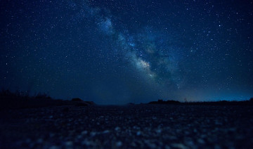 Картинка природа дороги звезды дорога млечный путь ночь небо