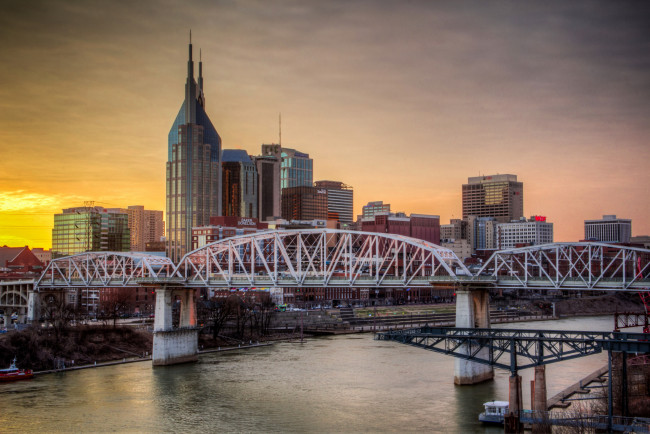 Обои картинки фото nashville, города, - панорамы, простор