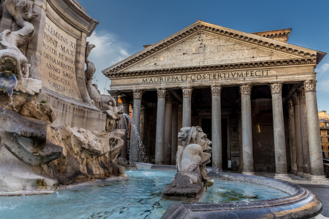 Обои картинки фото piazza della rotonda & pantheon, города, рим,  ватикан , италия, простор
