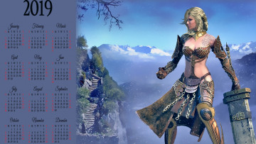 Картинка календари фэнтези девушка воительница